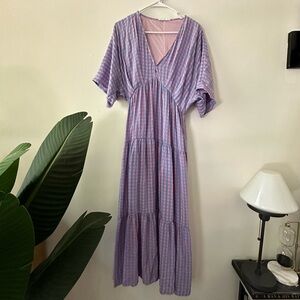 Cotton candy blue and pink Talulah sz m dress